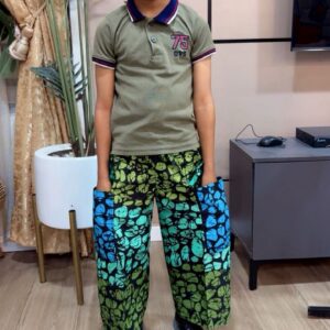 PJ Max Kids Ankara Cargo Long Pallazo