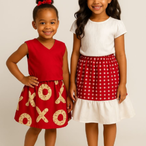 Atagungun Girls Ankara 2piece Skirt