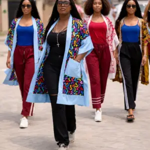 Butterfly Ankara Kimono